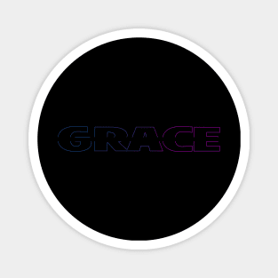 Colorful Grace Christian Design Magnet